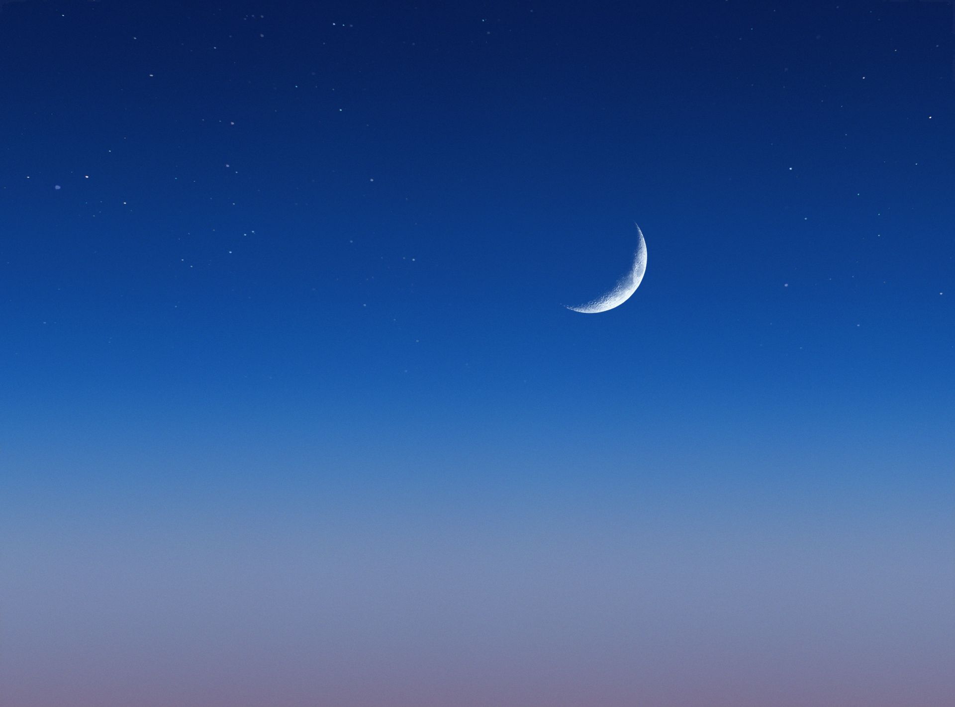 A deep night sky scattered with stars, mirroring celestite's reach toward the higher, celestial chakras