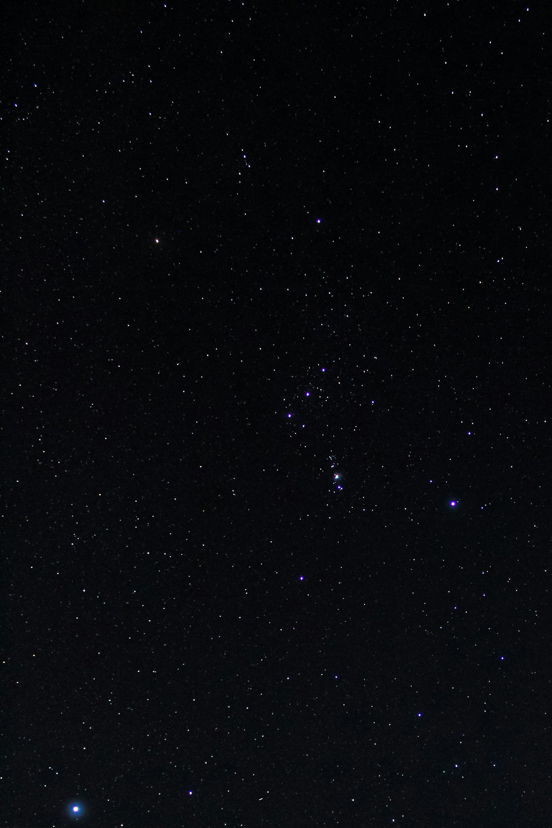 Stars scattered across a deep blue night sky representing the constellations that mark the boundaries between astrological ages