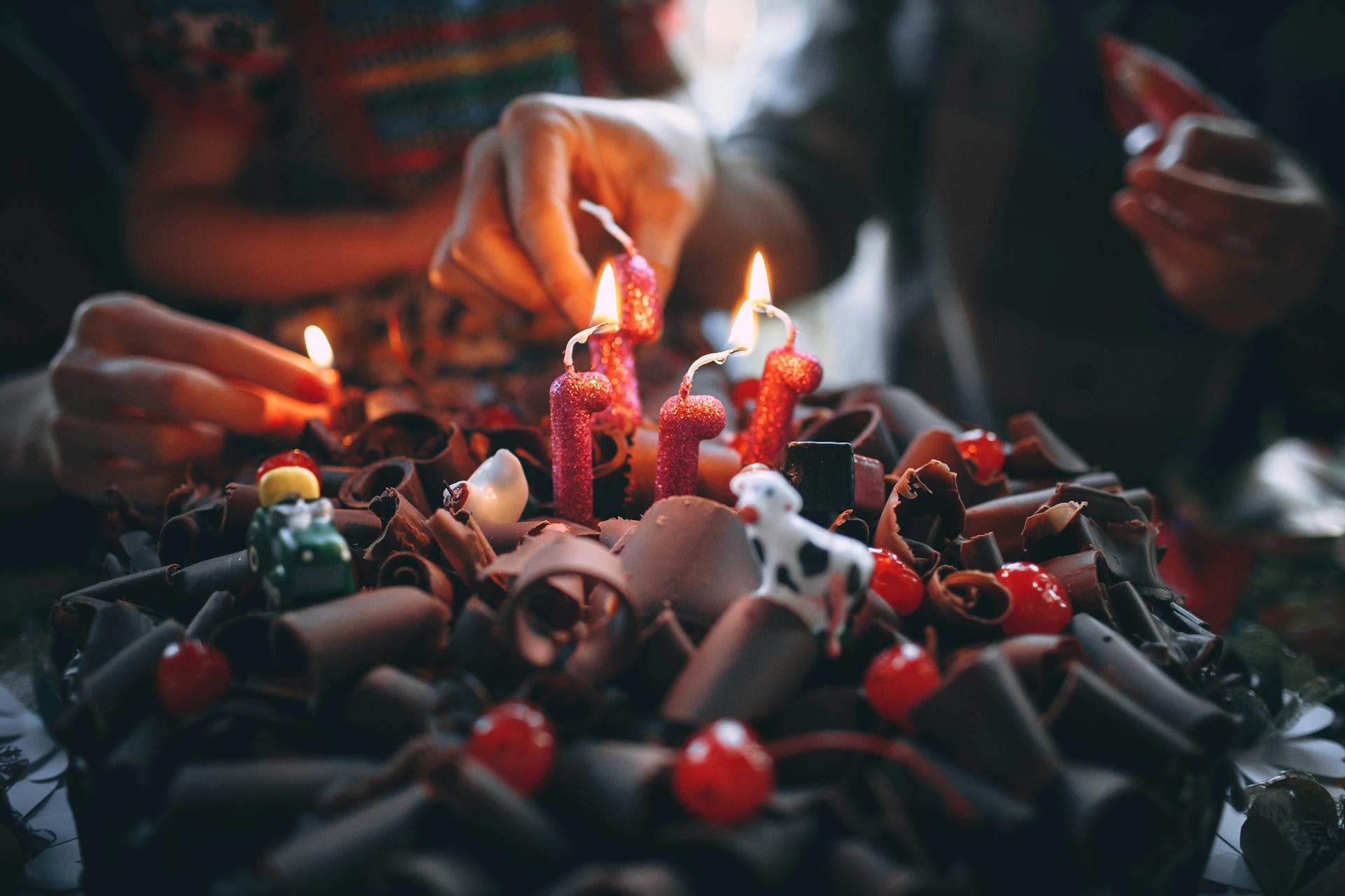 Birthday candles glowing in soft light, symbolizing the personal gift the day of birth carries in numerology