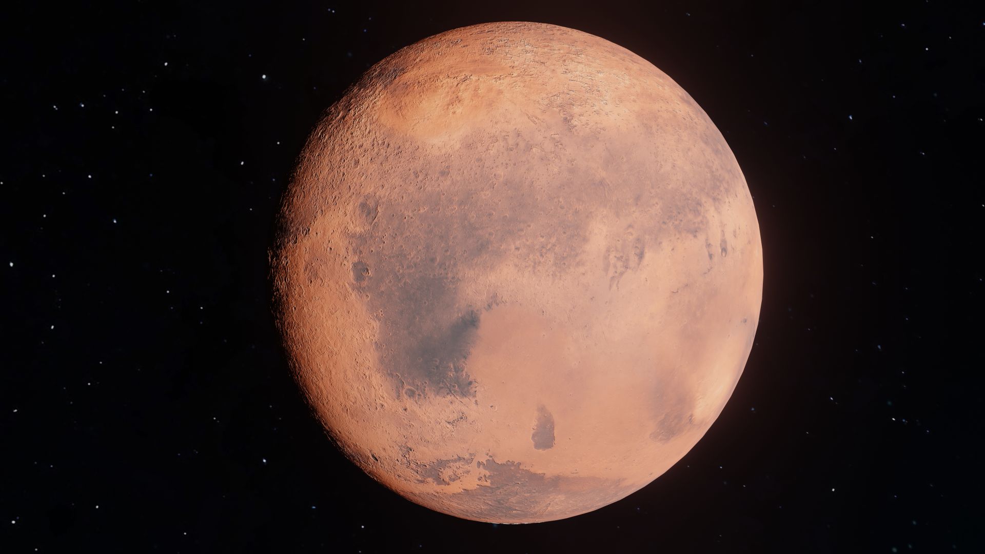The red planet Mars against deep space, representing the planet of drive, desire, and sexual chemistry in astrology
