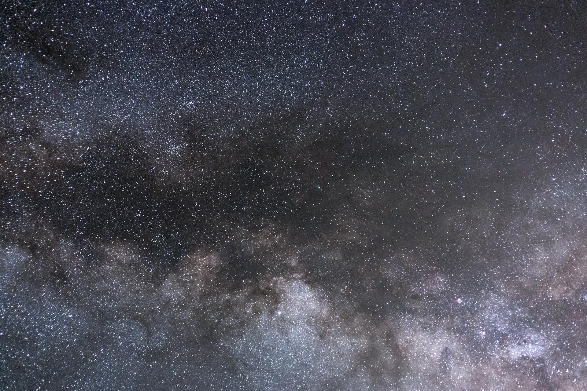 Milky Way stretching across a vast night sky