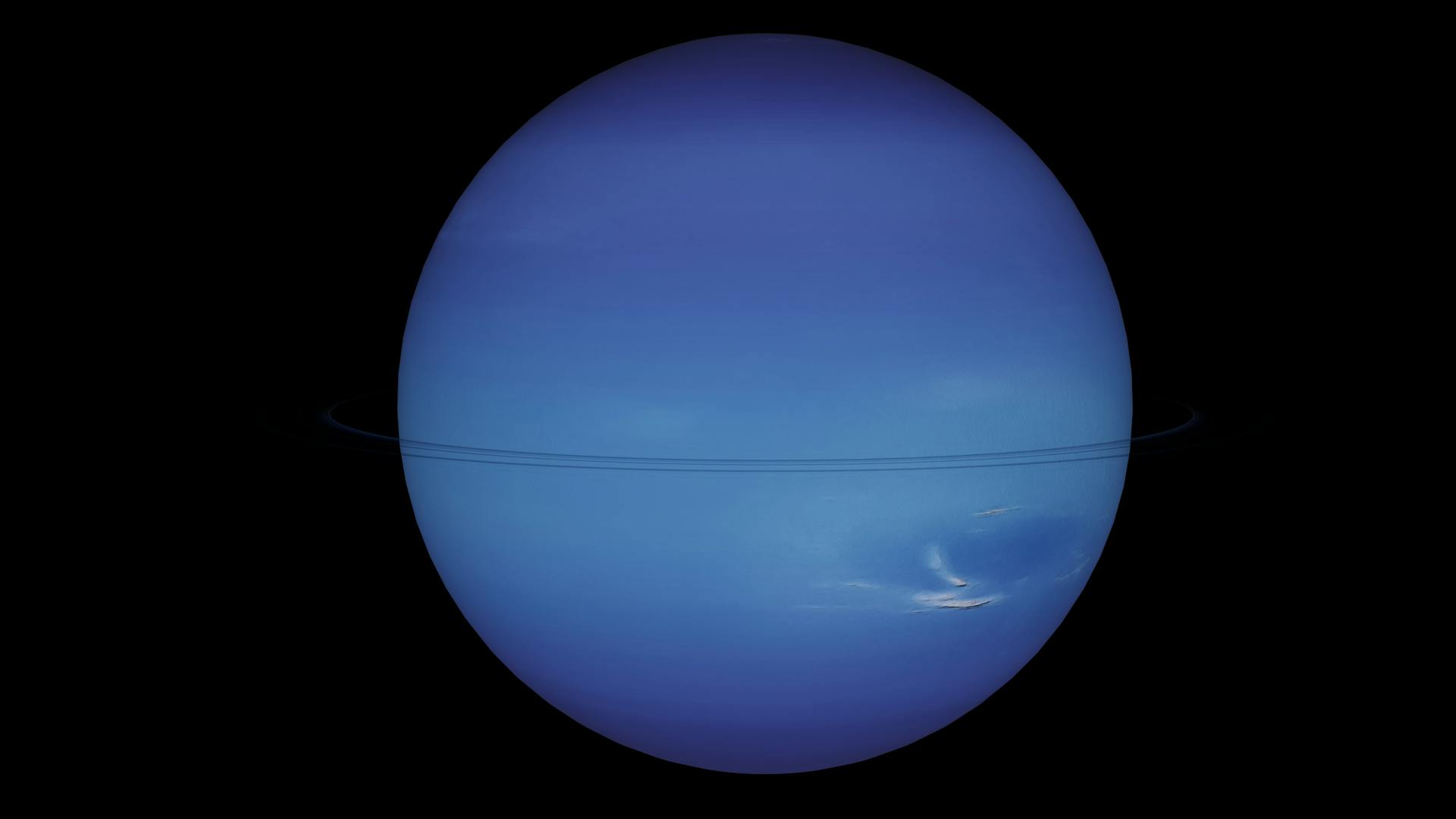 A blue planet glowing against the black depth of space, representing the long Uranus in Gemini transit