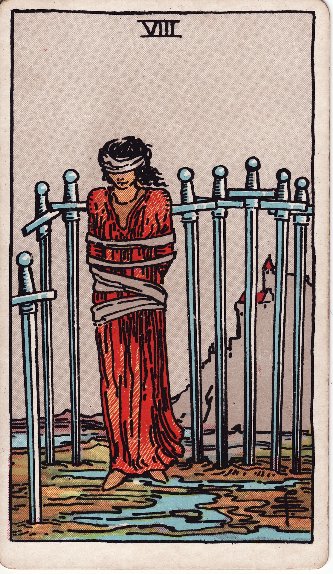 Eight of Swords - Rider-Waite-Smith Tarot