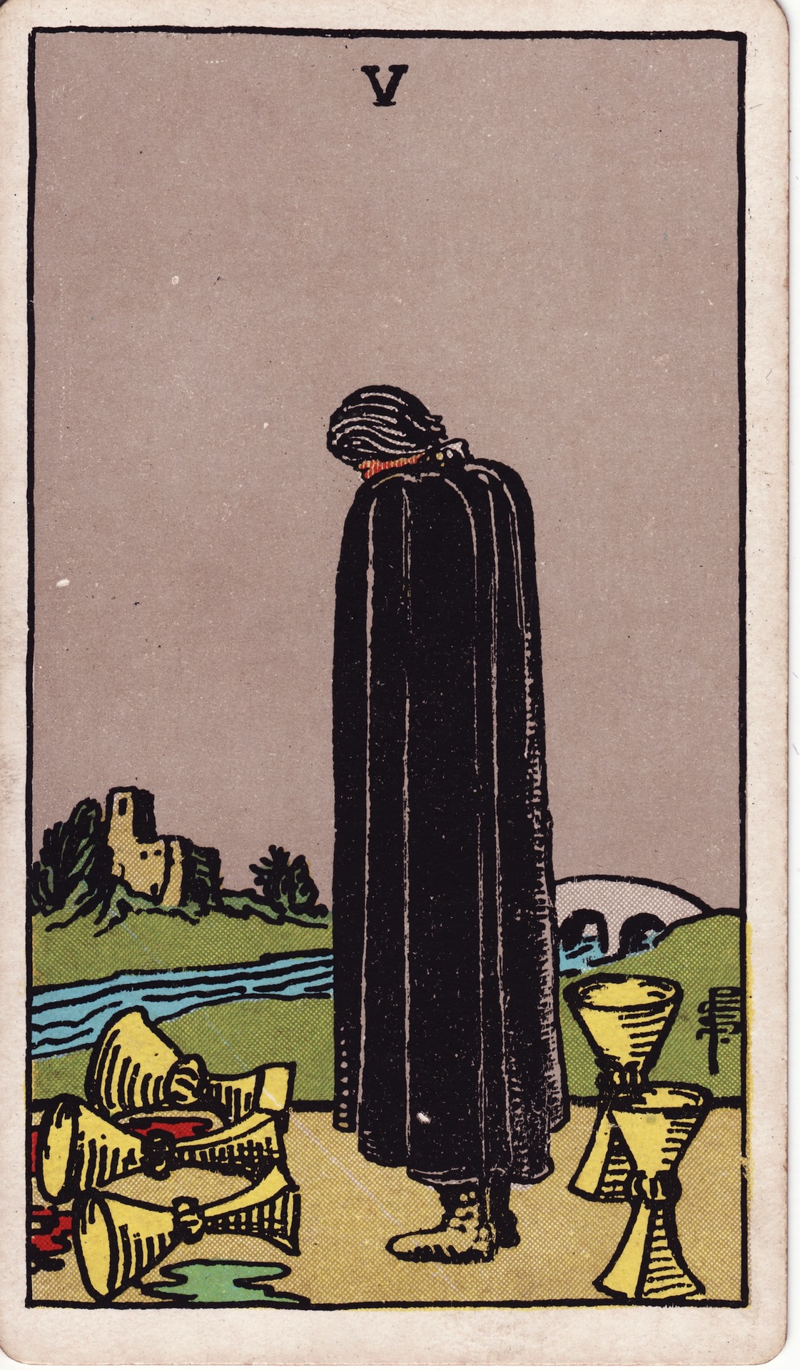 Five Of Cups - Rider-Waite-Smith Tarot