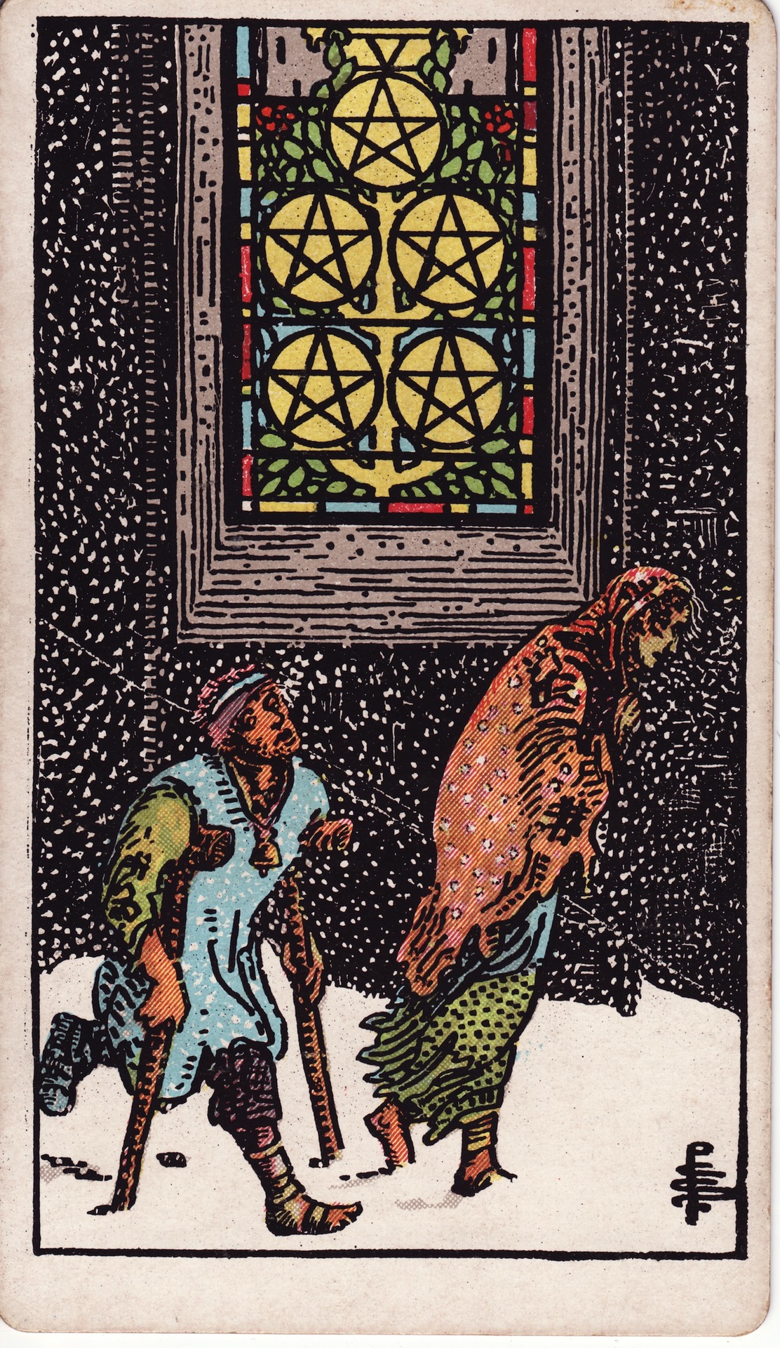 Five of Pentacles - Rider-Waite-Smith Tarot