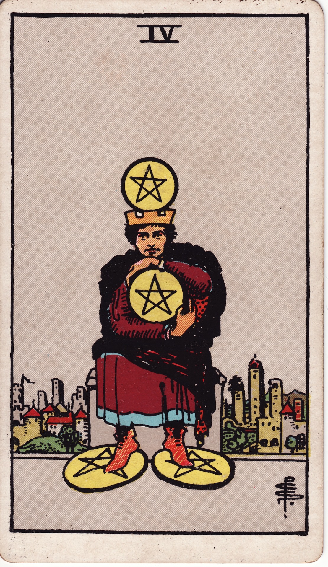 Four of Pentacles - Rider-Waite-Smith Tarot