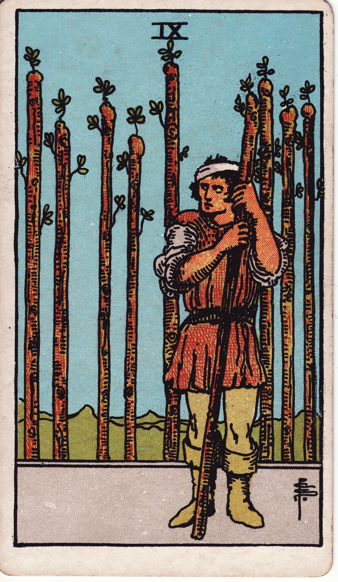 Nine Of Wands - Rider-Waite-Smith Tarot