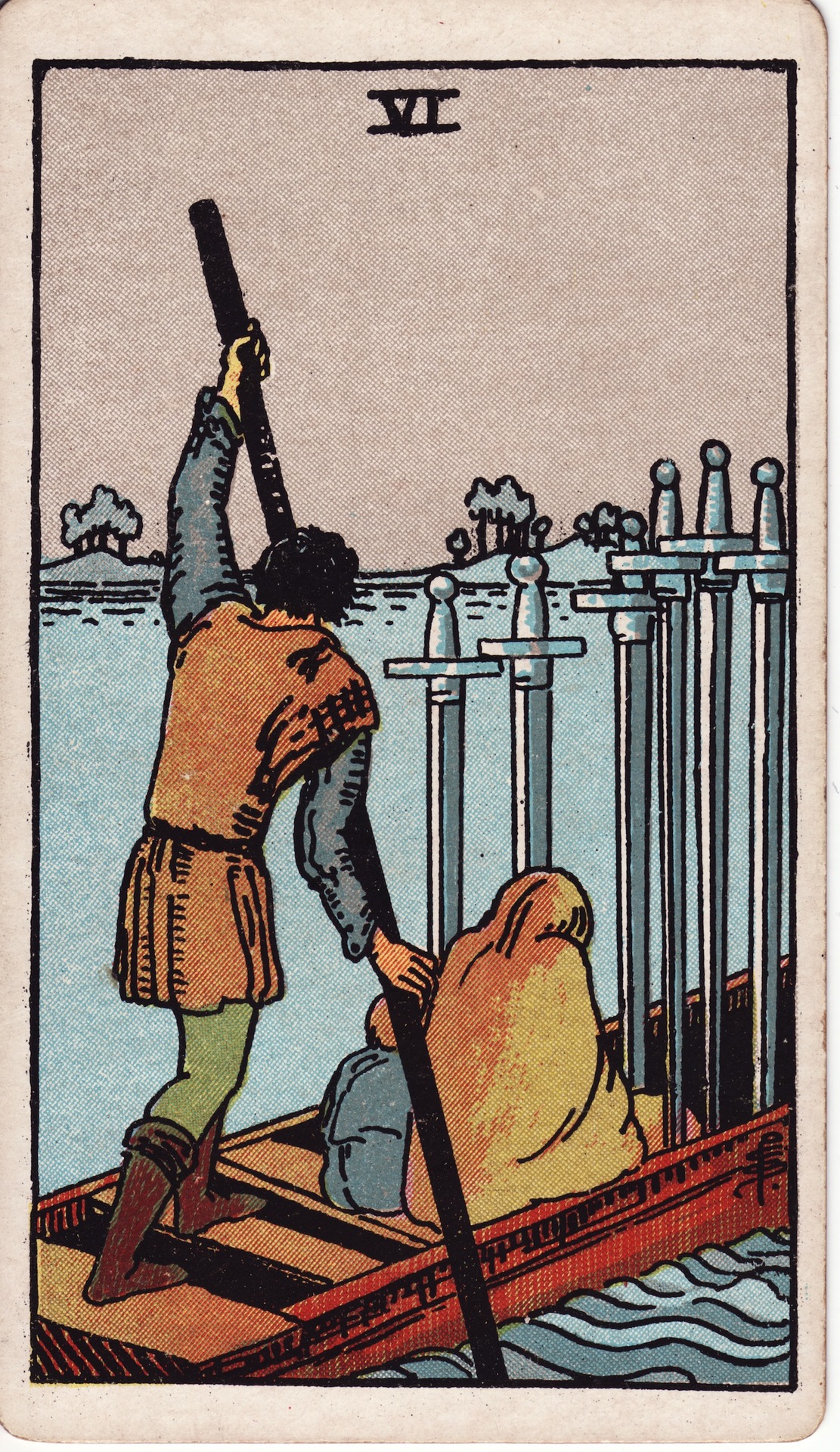 Six Of Swords - Rider-Waite-Smith Tarot