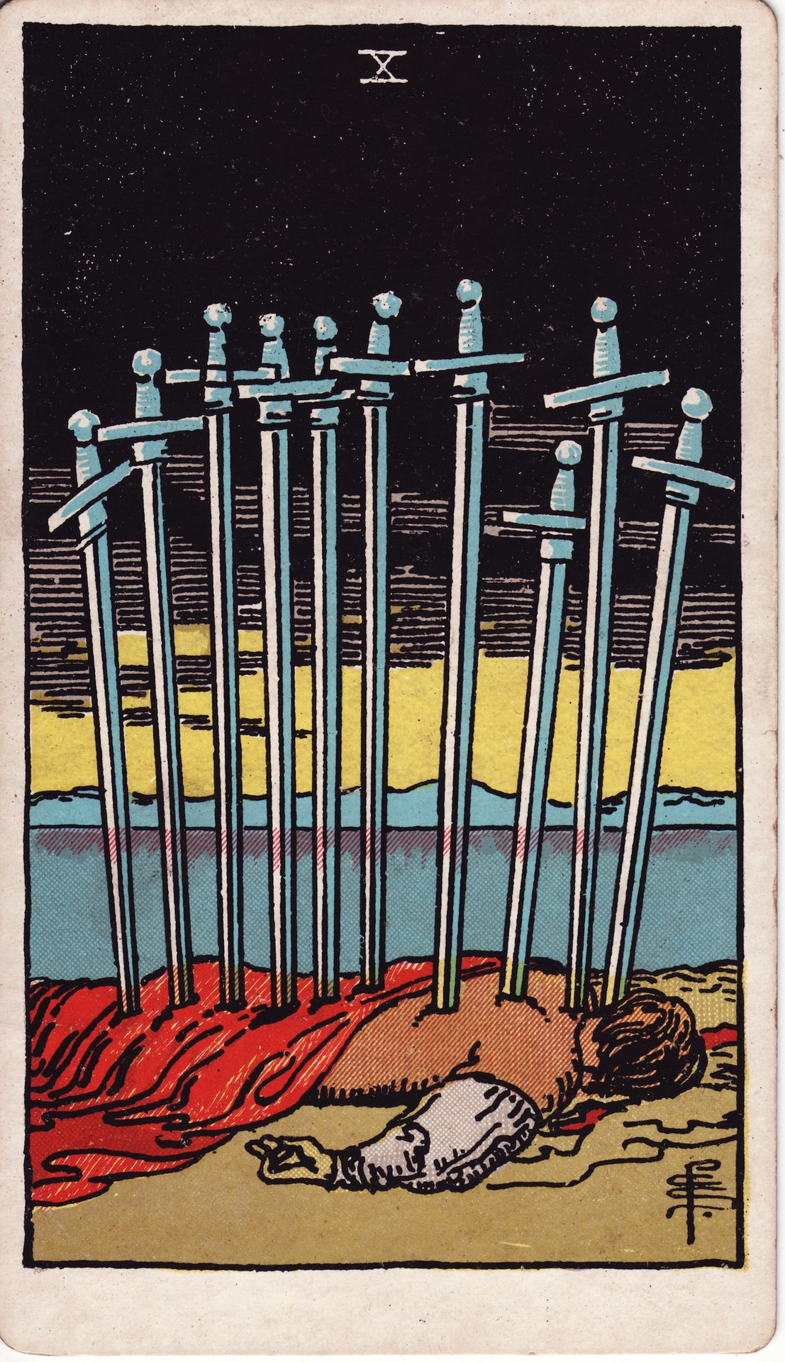 Ten of Swords - Rider-Waite-Smith Tarot