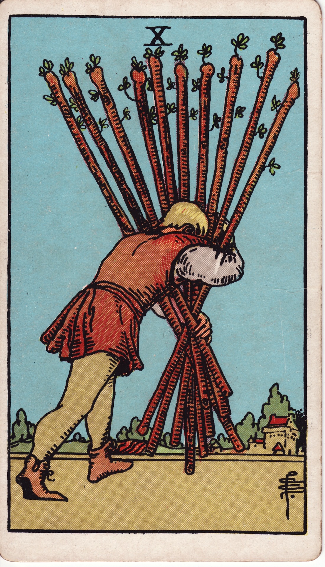 Ten Of Wands - Rider-Waite-Smith Tarot