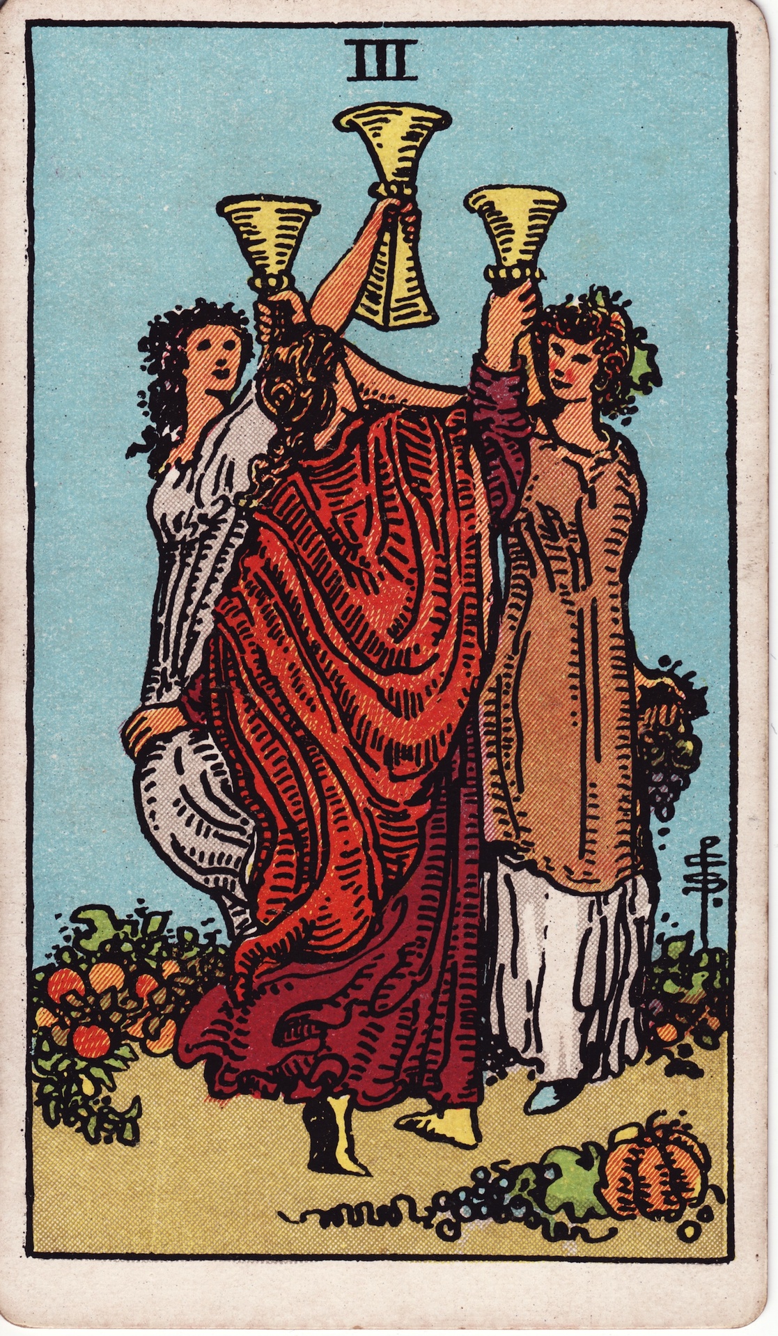 Three Of Cups - Rider-Waite-Smith Tarot