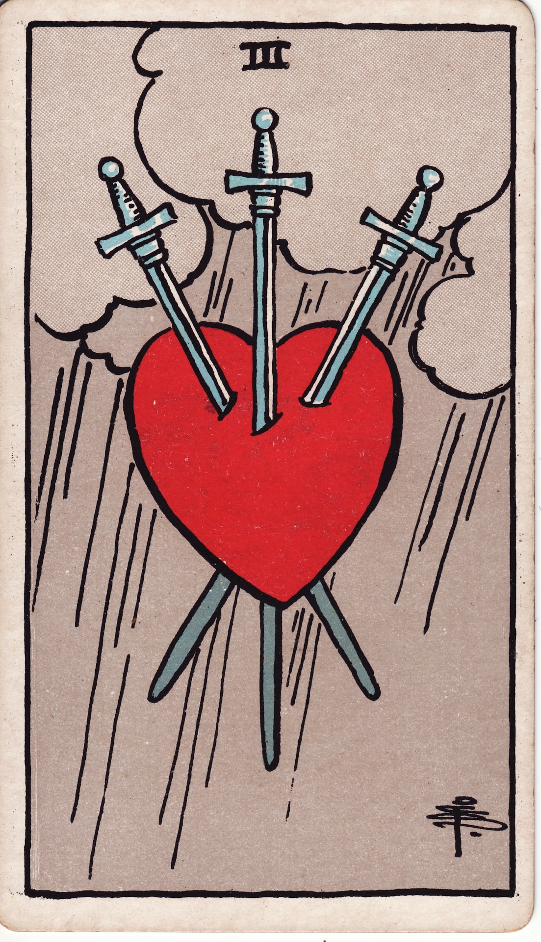 Three Of Swords - Rider-Waite-Smith Tarot