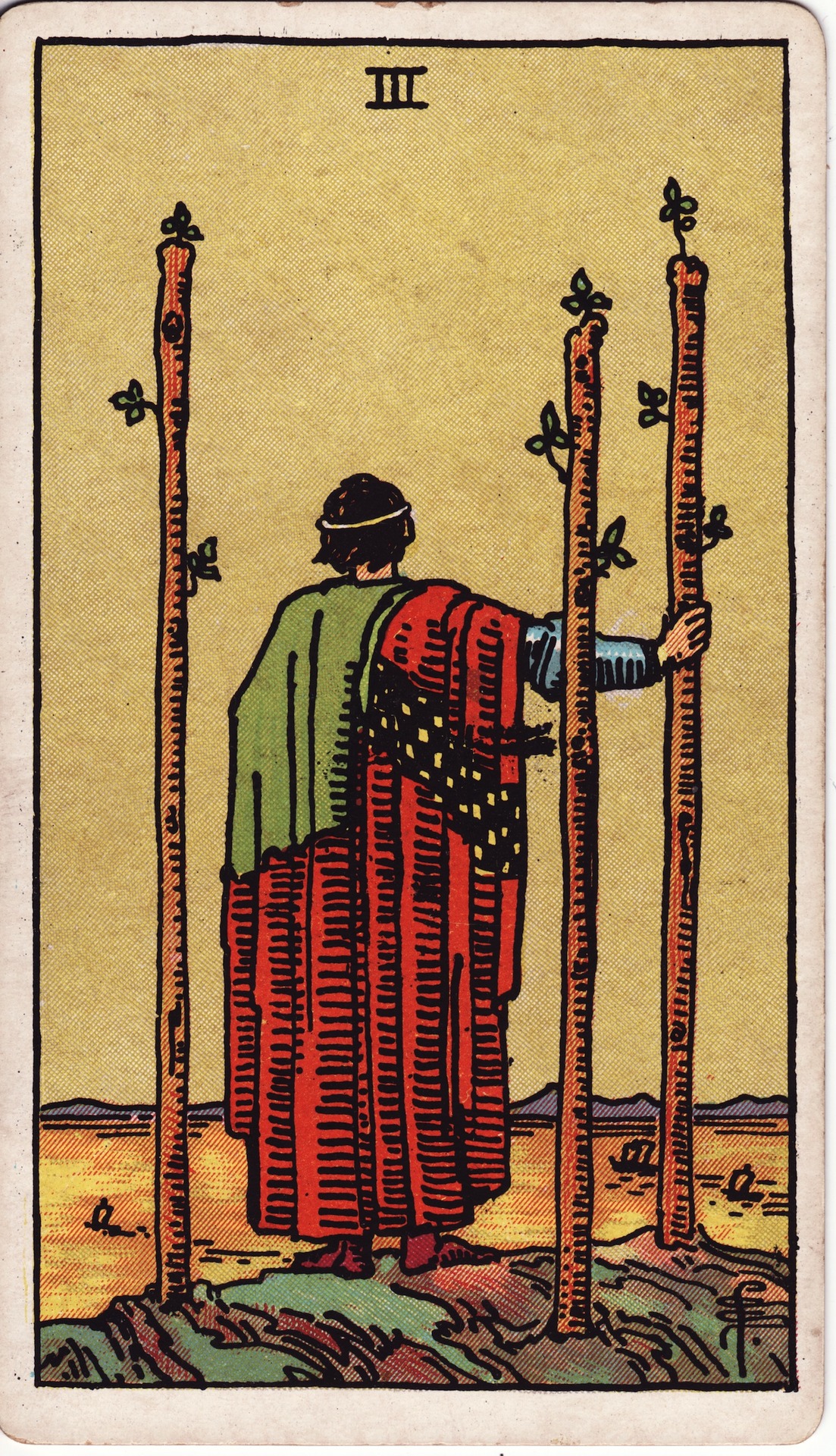 Three Of Wands - Rider-Waite-Smith Tarot